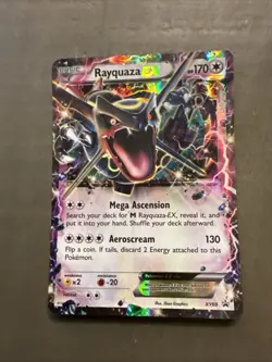 Pokemon TCG Shiny Rayquaza EX XY69 Promo Holo Card - Image 1