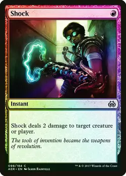 Shock FOIL Aether Revolt HEAVILY PLD Red Common MAGIC GATHERING CARD ABUGames - Image 1