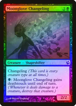Moonglove Changeling FOIL Morningtide PLD Black Common MAGIC CARD ABUGames - Image 1