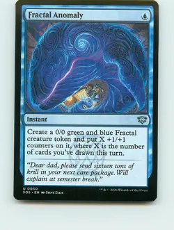 Fractal Anomaly - U50 - MTG - Secrets of Strixhaven (SOS) - Image 1