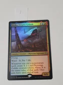 MTG Ovika, Enigma Goliath Phyrexia: All Will Be One 213/271 Foil Rare - Image 1
