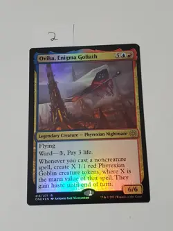 MTG Ovika, Enigma Goliath Phyrexia: All Will Be One 213/271 Foil Rare - Image 3