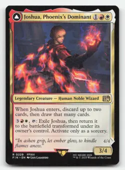 Joshua, Phoenix's Dominant 229 Rare FINAL FANTASY Magic: The Gathering Near Mint - Image 1