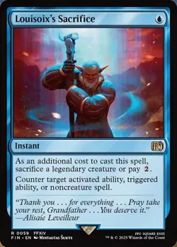 Louisoix's Sacrifice Light Play, English Magic the Gathering MTG Final Fantasy - Image 1