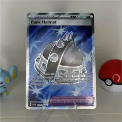 Pokemon Punk Helmet 121/094 Me02: Phantasmal Flames Ultra Rare Holo Trainer - Image 1