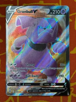 POKEMON TCG GRANBULL V 159/172 FULL ART NEAR MINT BRILLIANT STARS - Image 1