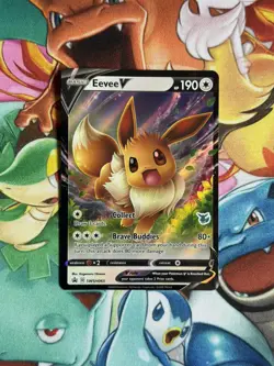 Eevee V Black Star Promo SWSH065, NM Pokemon Card - Image 1
