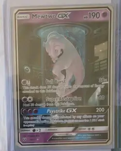 💎MEWTWO GX 78/73 SHINING LEGENDS HOLO RARE POKEMON TCG TEST TUBE MEWTWO💎 - Image 1