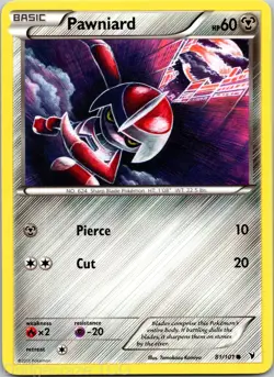 Pawniard 81/101 Common Noble Victories Pokemon NM - Image 1