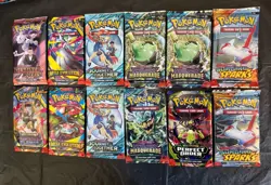 Pokemon TCG Booster Pack Lot x12 Packs Sealed New Surging Sparks And More! - Image 2