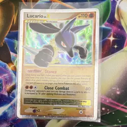 Pokemon TCG 2007 Lucario LV.X DP12 Pokemon Promos Promo Holo Level-Up HP 110 - Image 1