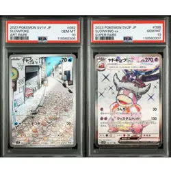 PSA 10 Slowpoke AR Slowking SR SEQ SET 2023 Pokemon Card Japanese GEM MINT - Image 1