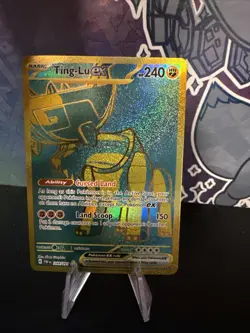 Ting Lu EX Pokemon Paldean Fates 244/091 Hyper Rare Full Art Holo SV NM - Image 1