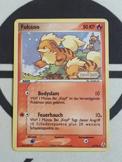 Fukano 55/92 Ex Legend Maker Reverse Holo Stamped Pokemon Karte Deutsch Pokemon - Image 3