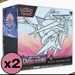 Chaos Rising Pokemon Center Elite Trainer Box x2 (ETB) PRESALE 5/22 *FREE SHIP - Image 1