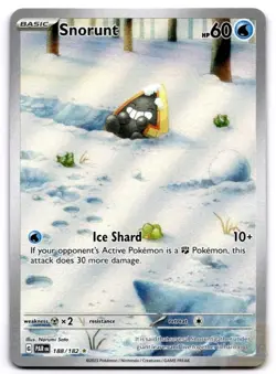 Snorunt 188/182 Illustration Rare Paradox Rift Pokemon Holo Near Mint - Image 1