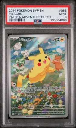 Pokemon PSA 9 Pikachu - SV Black Star Promos (Promo) [SVP-088] English / Mint - Image 1