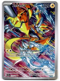 Zeraora 151/142 Illustration Rare Stellar Crown Pokemon Holo Near Mint - Image 1