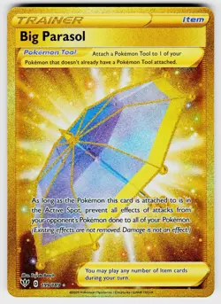 BIG PARASOL 199/189 SEC DARKNESS ABLAZE POKEMON HOLO NM/M - Image 1