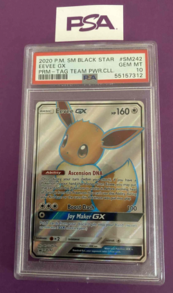 Pokemon #SM242 Eevee GX PSA 10 - Image 1