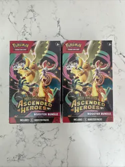Ascended Heroes Booster Bundle Factory Sealed Pokemon TCG Mega Evolution 12 Pack - Image 1
