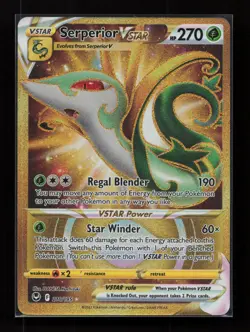 Serperior VSTAR 210/195 Secret Rare Silver Tempest Pokemon Near Mint - Image 1