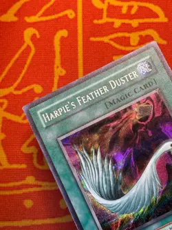 YUGIOH HARPIE'S FEATHER DUSTER SECRET RARE EXCELLENT SDD-003 ANIME MAI - Image 3