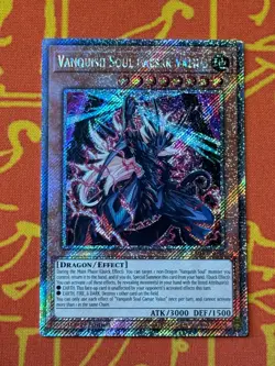 YUGIOH VANQUISH SOUL CAESAR VALIUS PLATINUM SECRET RARE 1ST EDITION RA04-EN046 - Image 1