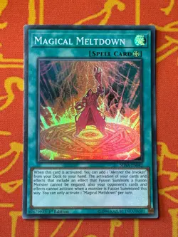 YUGIOH MAGICAL MELTDOWN SUPER RARE 1ST EDITION NM SHVA-EN042 - Image 1