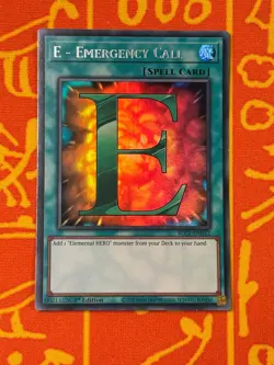 YUGIOH E - EMERGENCY CALL SILVER ULTRA RARE 1ST NM BLC1-EN032 - Image 1
