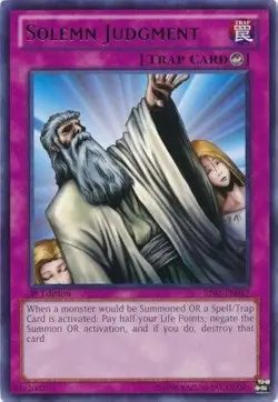 Solemn Judgment Yu-Gi-Oh! RA02-EN075 Super Rare - Image 1