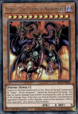 Yubel - The Ultimate Nightmare Yu-Gi-Oh! BLC1-EN029 1st Mixed Ultra Rare - Image 1