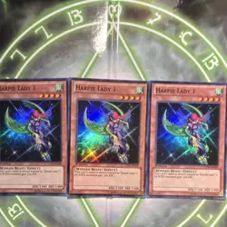 Yu-Gi-Oh! Harpie Lady 1 LCJW-EN090 1st Edition x3 - Image 1