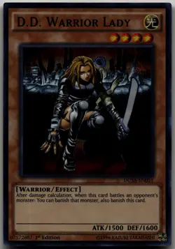D.D. Warrior Lady Ultra Rare Duelist Saga DUSA-EN051 LP - Image 1