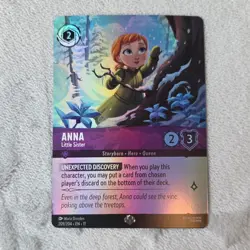 Disney Anna-Little Sister Foil Character First Chapter 209/204 Lorcana TCG - Image 1