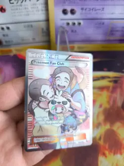 Pokemon Karte Card Pokemon Fan Club Flammenmeer Deutsch Fullart Holo NM- - Image 2