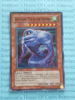 GLAS-EN005 Cloudian - Eye of the Typhoon Super Rare Yu-Gi-Oh Card 1st Edition b - Image 1