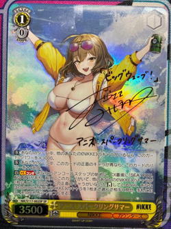 Weiss Schwarz NIK/S117-002SP SP NIKKE Anis Sparkling Summer FOIL Signed Card - Image 1