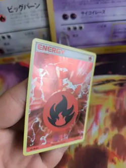 Pokemon Karte Card Fire Energy Ex Holon Phantoms Feuer Energie Holo NM-MINT - Image 2