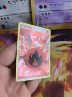 Pokemon Karte Card Fire Energy Ex Holon Phantoms Feuer Energie Holo NM-MINT - Image 3