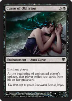Curse of Oblivion -Foil Light Play MTG Innistrad - Image 1