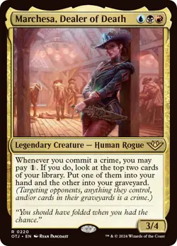 MTG Marchesa, Dealer of Death [Outlaws of Thunder Junction] Foil Near Mint Magic - Image 1