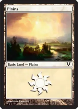 Plains -Foil Light Play MTG Avacyn Restored - Image 1