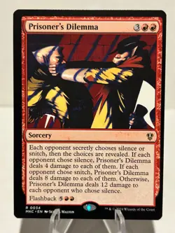 Prisoner's Dilemma 34 R Commander: Murders at Karlov Manor NM MTG - Image 1