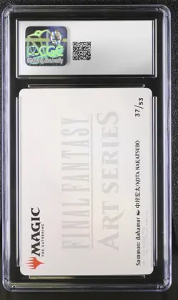 CGC 9 - Bahamut 37/53 Gold-Stamped Signature Final Fantasy Art Series MTG Magic - Image 2
