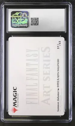 CGC 10 - Bahamut 37/53 Gold-Stamped Signature Final Fantasy Art Series MTG Magic - Image 2