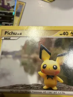 Pichu Lv.6 93/123 Mysterious Treasures 2007 Pokemon TCG Common Lp - Image 4