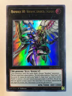 Yugioh Number F0: Utopic Draco Future KICO-EN013 Ultra Rare 1st Edition NM+ - Image 1