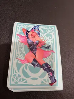 Manamoon Art Amanda Lapalme Yugioh Dark Magician Girl And Harpie Sleeves 1 Each - Image 1