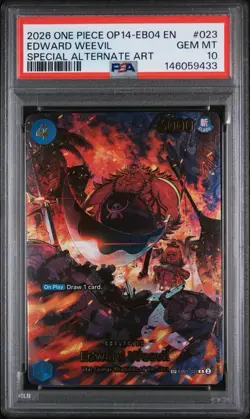 Edward Weevil Sp Op14 #023 One Piece PSA 10 - Image 1